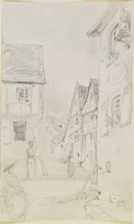 Une scène de rue, 1858